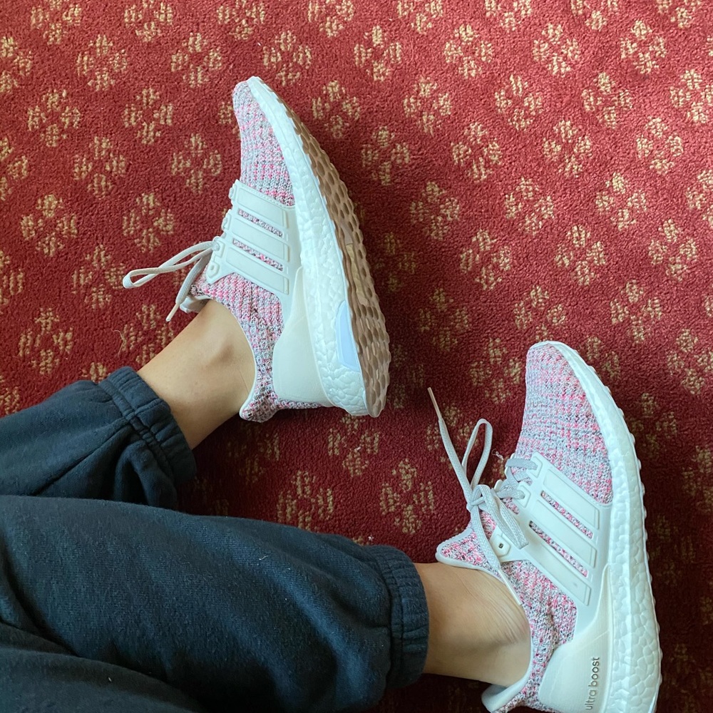 RARE Adidas Ultraboost pink colorful size 6.5 - Picture 9 of 10